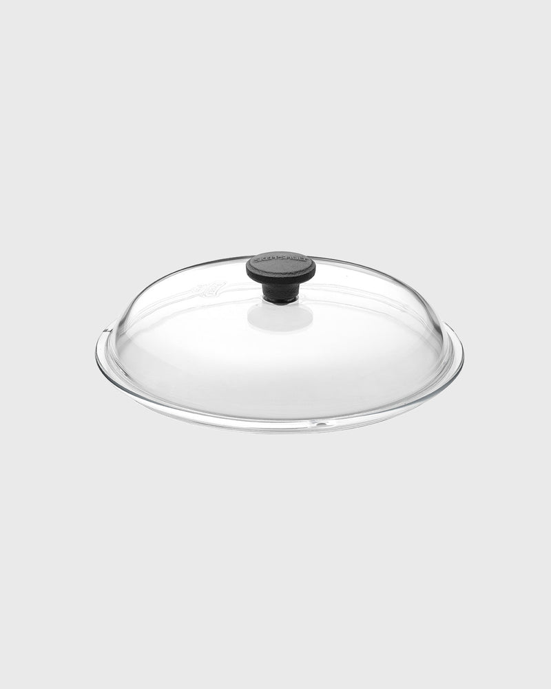 Glass lid 24 cm with iron knob for 0310, 0410, 0250, 0250T, 0250V, 0062.