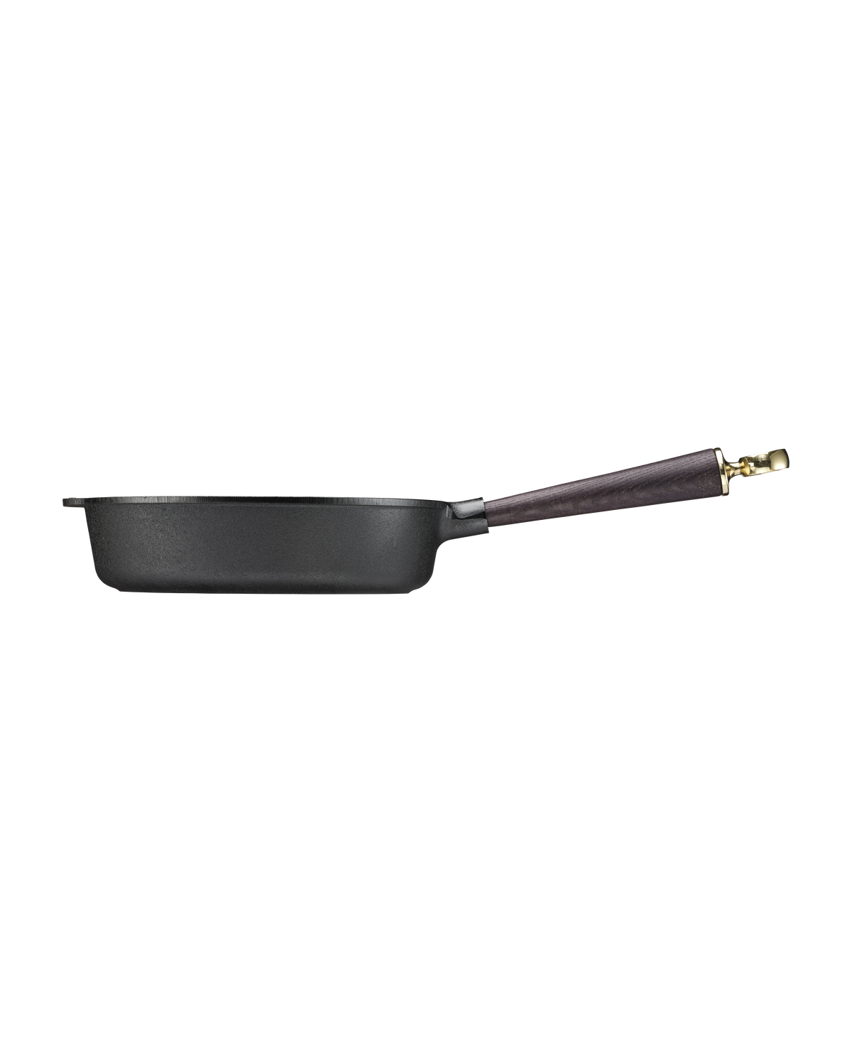 Traditional Cast Iron Deep Pan 25 cm 120 years Brass & Black Ash | Skeppshult