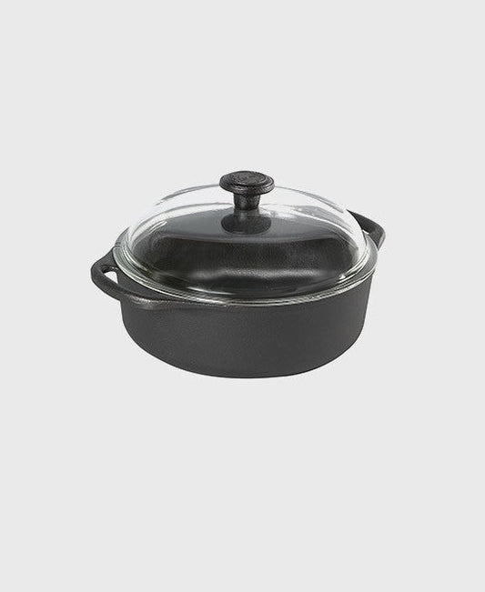 Runde Auflaufform, 3 l, mit Glasdeckel