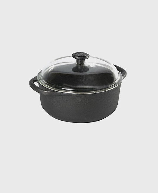 Runde Auflaufform 4 l mit Glasdeckel