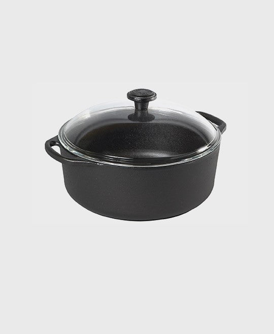 Casserole Round 5,5 L with glass lid