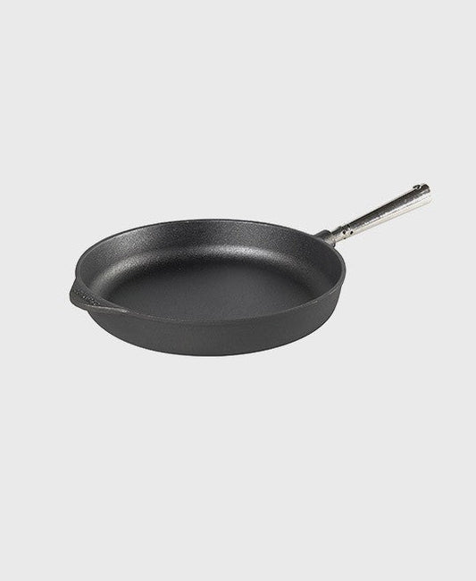 Skeppshult cast iron skillet / deep frying pan, 28 cm, with ventilated stainless steel handle