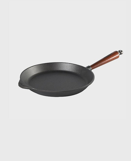 Skeppshult cast iron frying pan, 28 cm, with beechwood handle