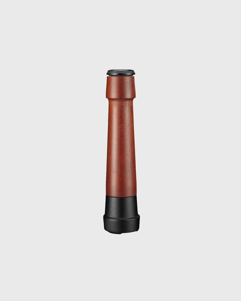 Black cast iron and swedish beech wood pepper mill 27 cm with ceramic grinding mechanism
