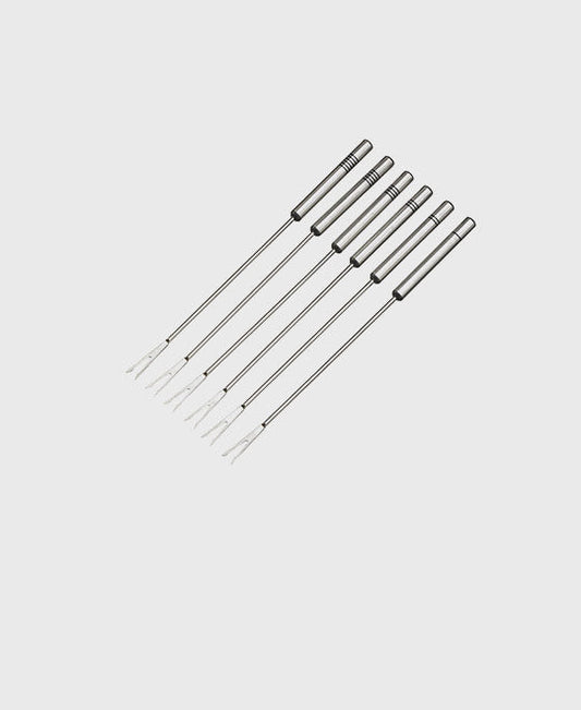 Stainless steel forks 6 pieces for fondue